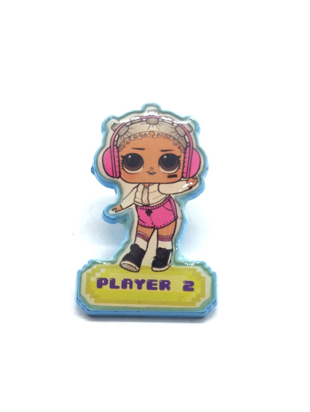 LOL Surprise Pin Player Two Gamer Girl Pink Headphones Doll Enamel MGA